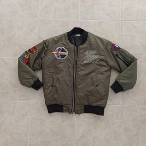 Army Green 'San Francisco' Bomber Jacket